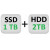 Výmena za 1TB SSD+2TB HDD +79,00€